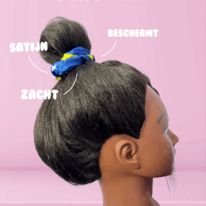 scrunchi-curacaose-vlag-donker-blauw-geel-witte-sterren-unisex-satijn